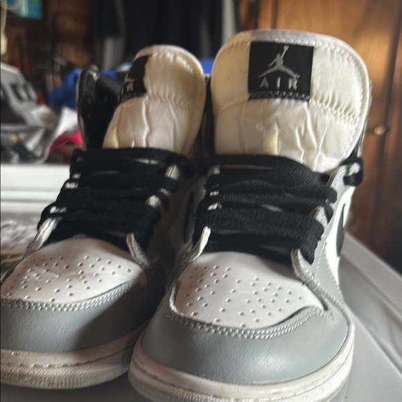 Jordan Women's Sneakers - Black and Gray - Picture 2 of 3